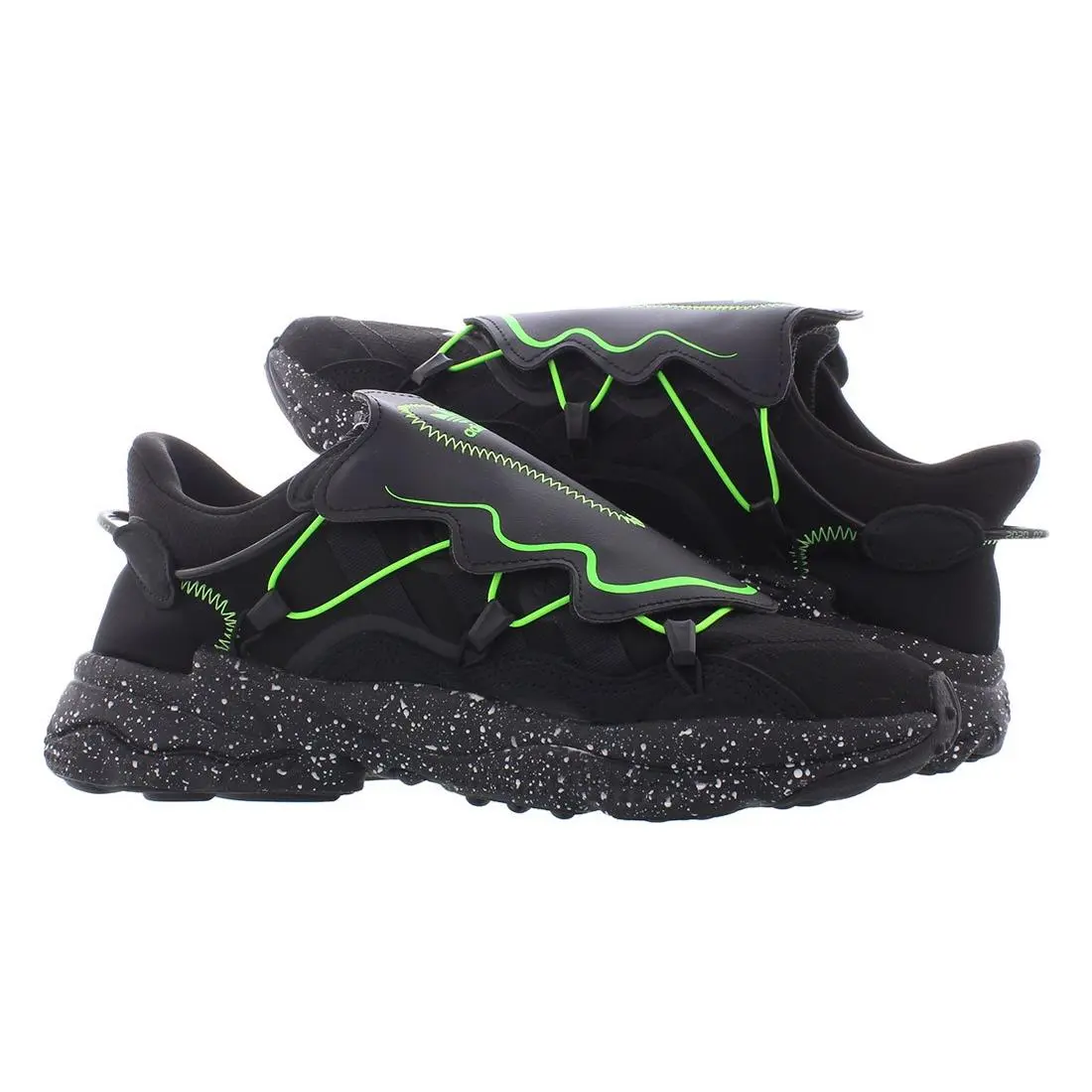 Adidas shoes - Black/Lime, Main: Black 5