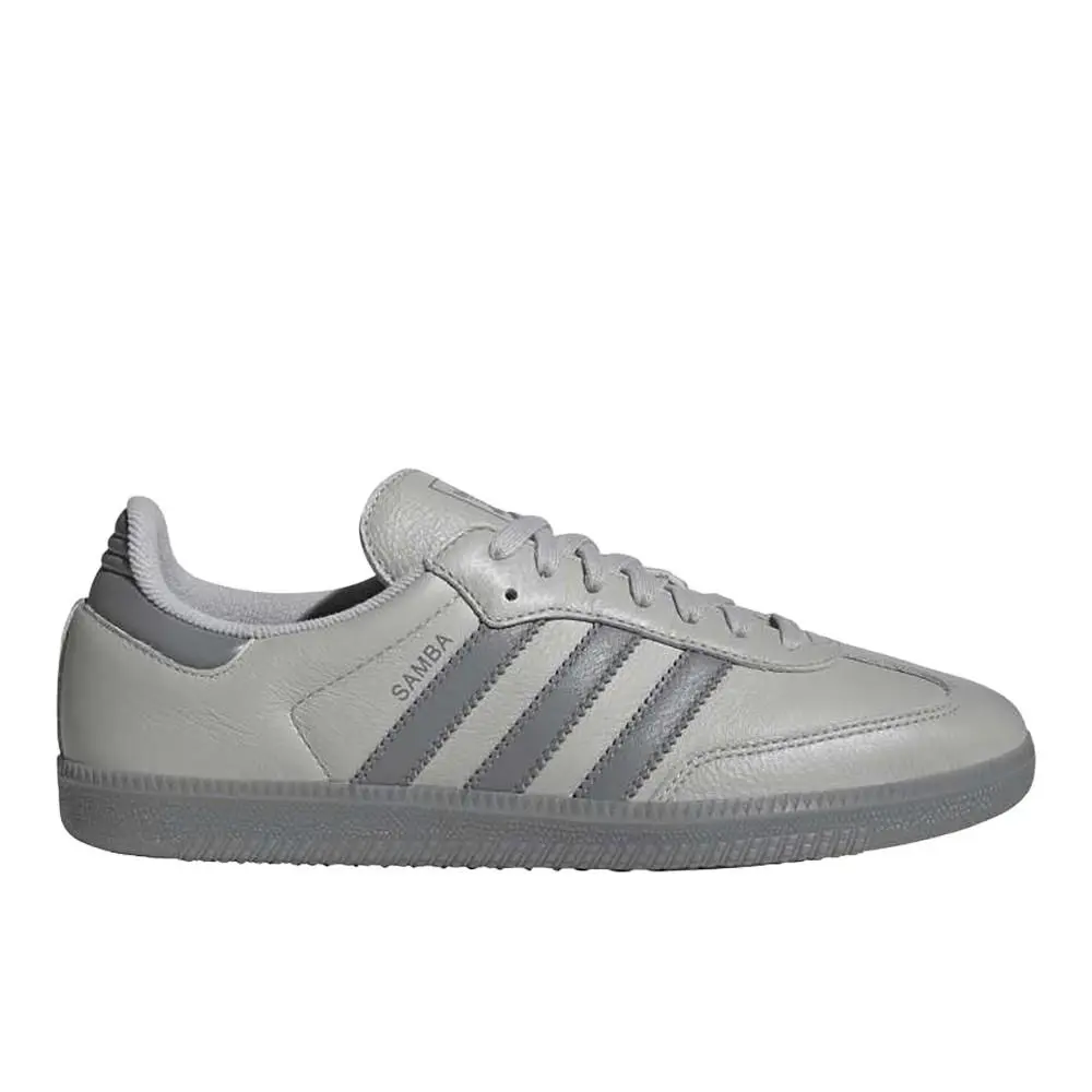 Adidas Samba Og Lace Up Mens Grey Sneakers Casual Shoes JI3207