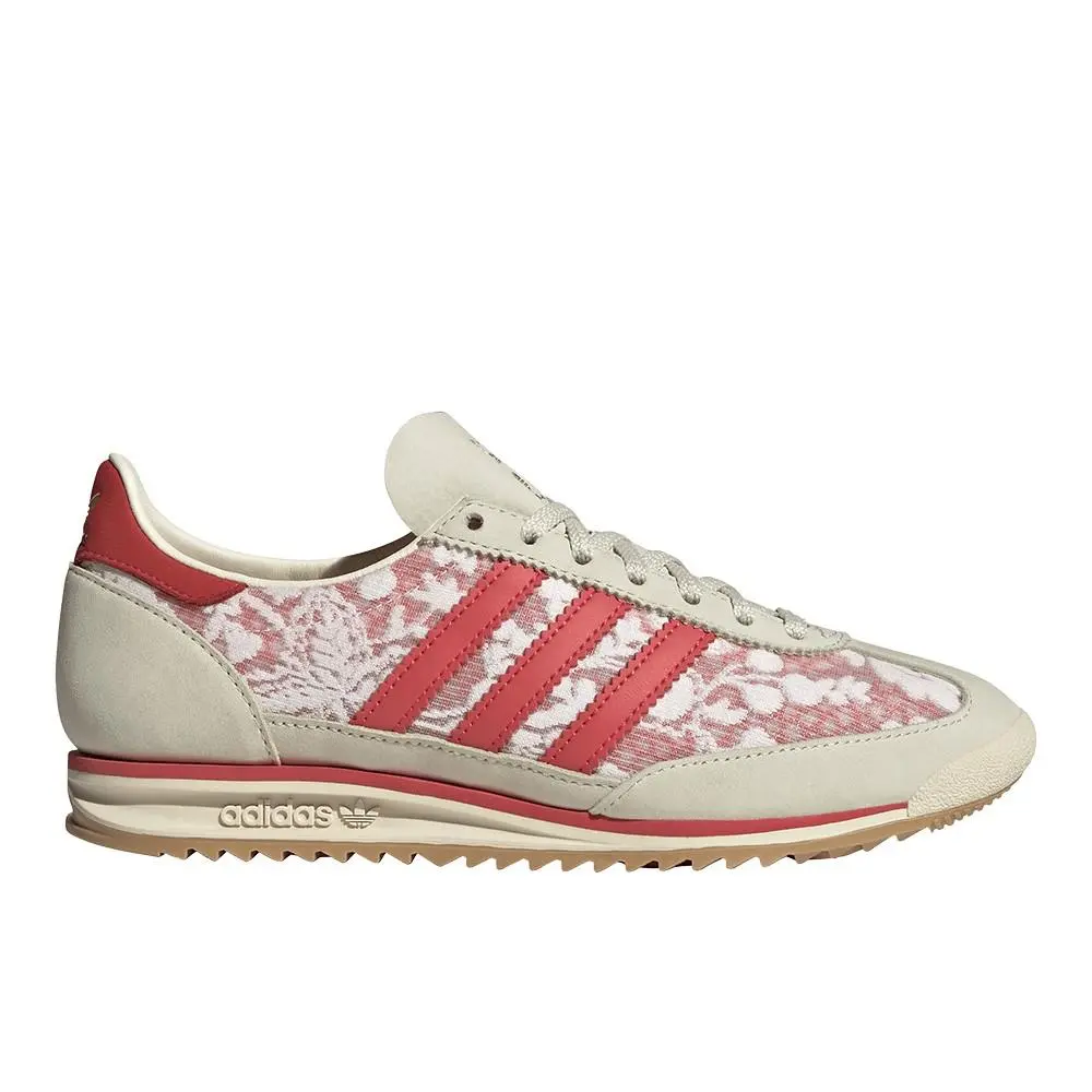 Adidas Liberty London X Sl 72 Og Lace Up Womens Off White Sneakers Casual Shoes