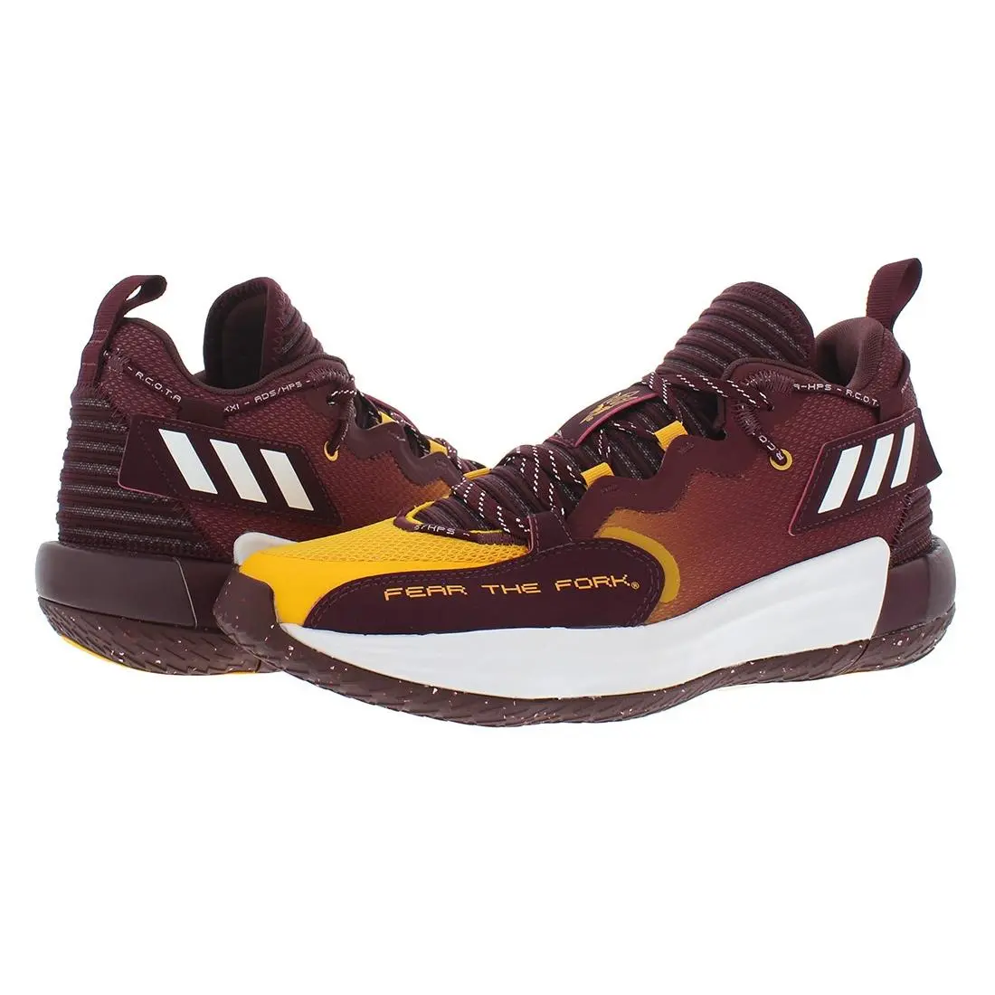 Adidas shoes - Burgundy/Yellow, Main: Red 3