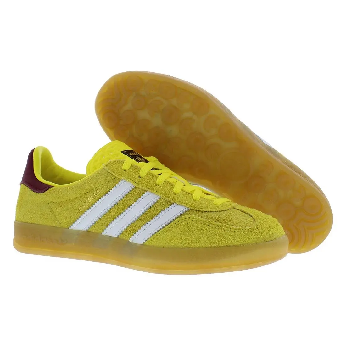 Adidas shoes - Bright Yellow/Footwear White/Collegiate Burgundy, Main: Yellow 3