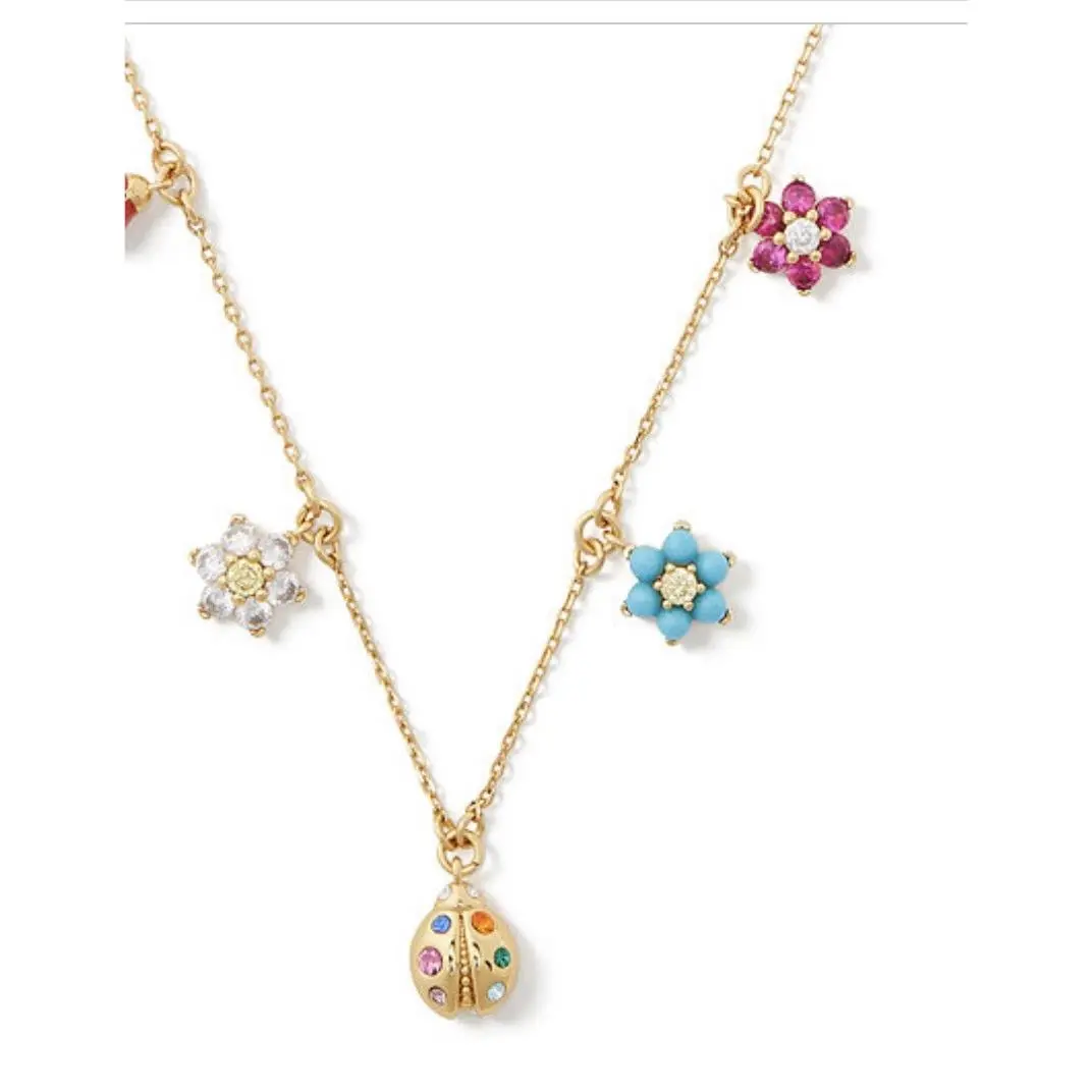 Nature Walk Ladybug Gold Tone Necklace Ja2 by Kate Spade