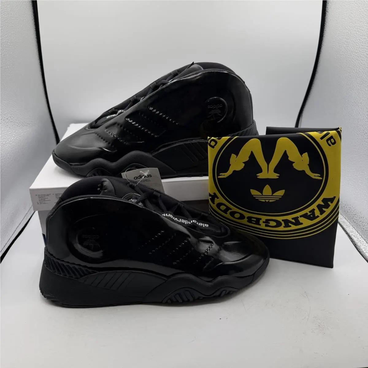Adidas Alexander Wang AW Futureshell Shoes Men Sz 10.5 Core Black Sneakers EE907