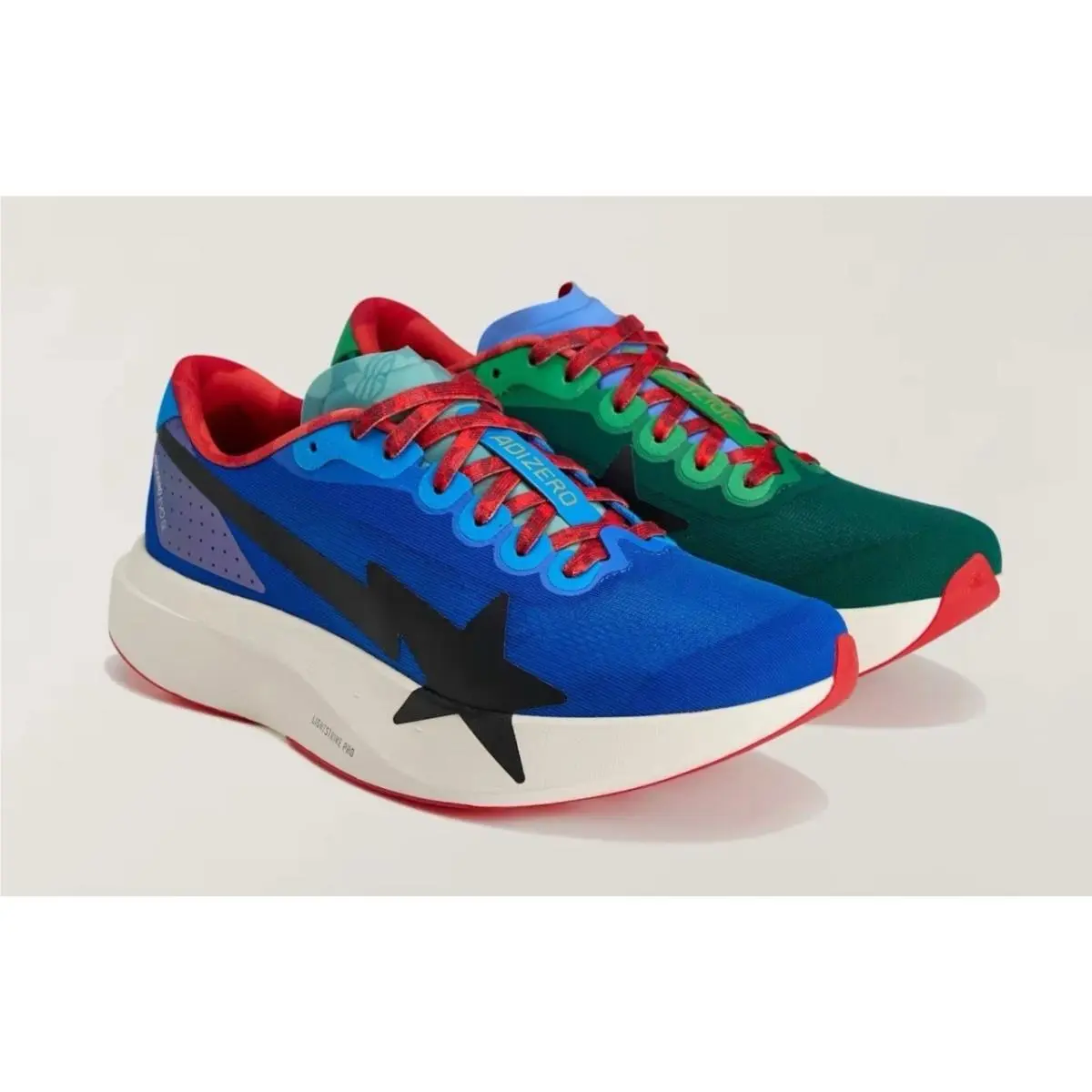 Ship Today Size 9 - Bape x Adidas Adizero Evo SL Green Blue Multi KJ5749