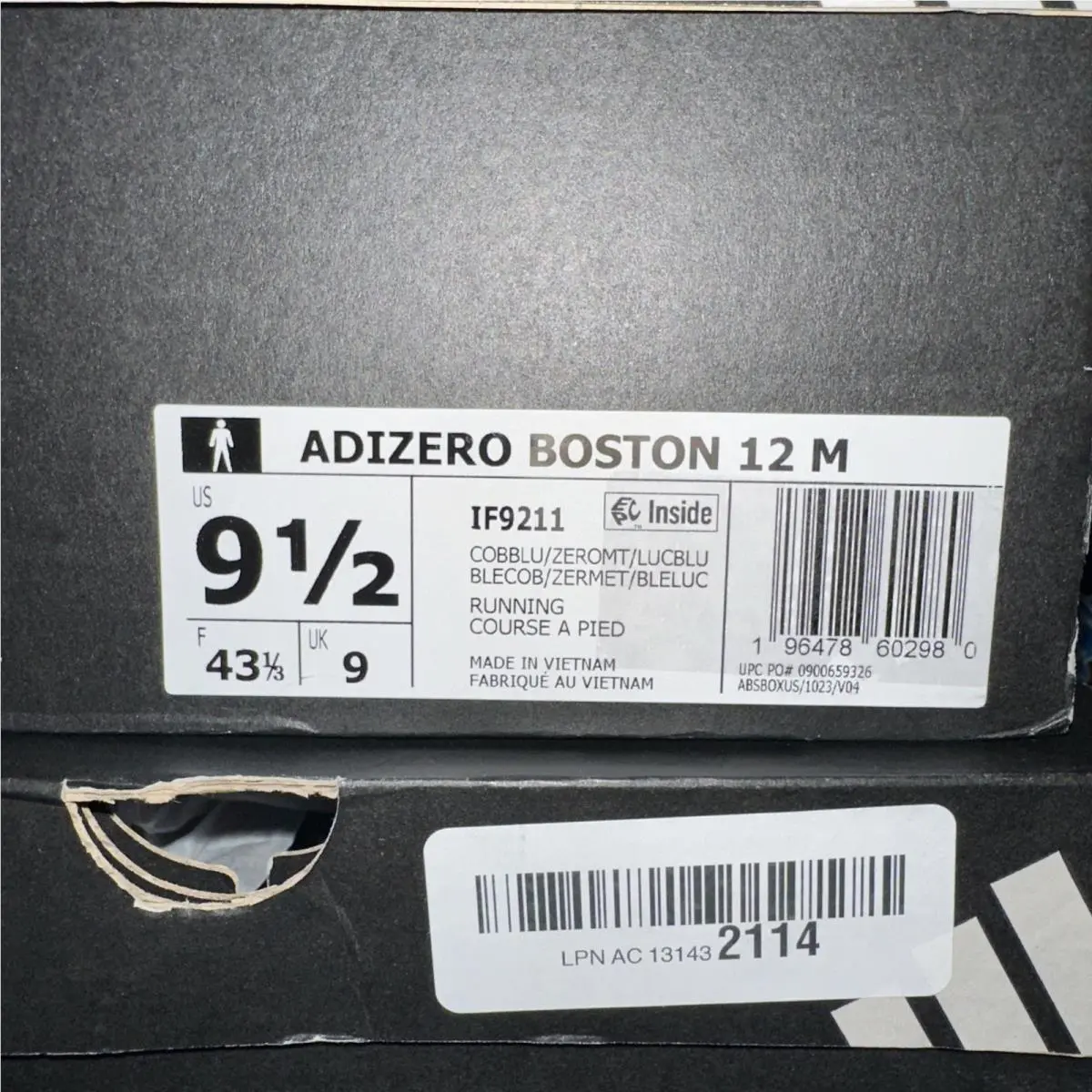 Adidas shoes - adidas Adizero Boston 12 - Adizero Boston - IF9211 - Blue (UPC: 196478602980) 7