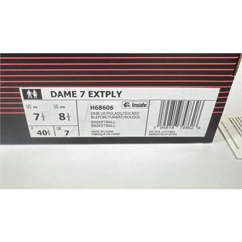 Adidas shoes - adidas Dame 7 - Dame - H68606 - Blue 9