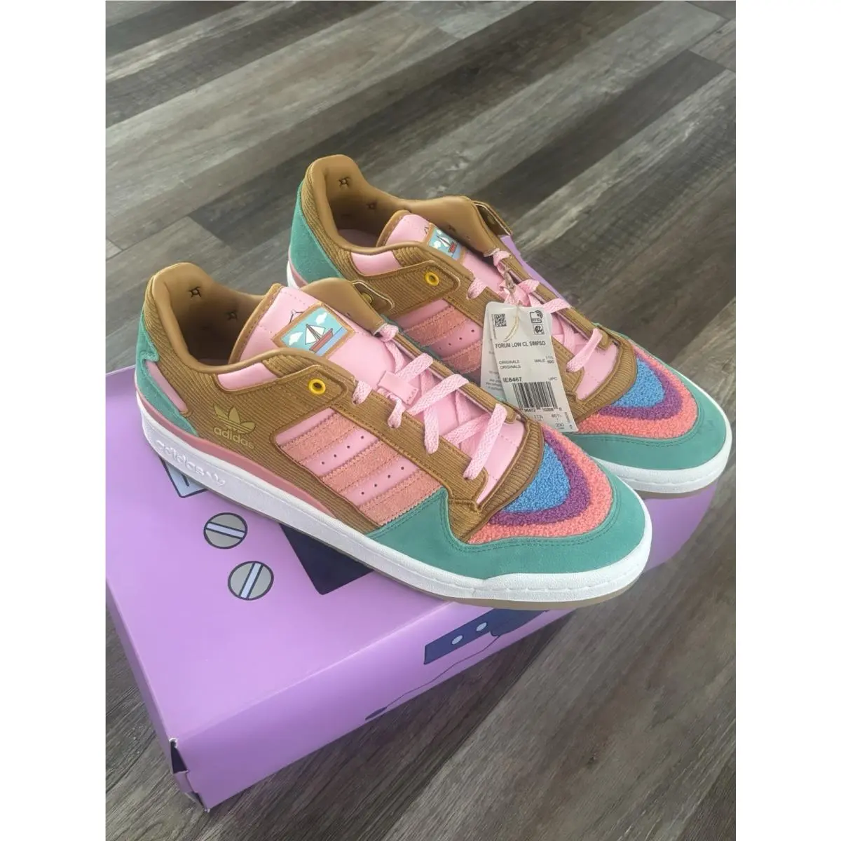 The Simpsons x Adidas Forum Low Living Room Mens Sz 12