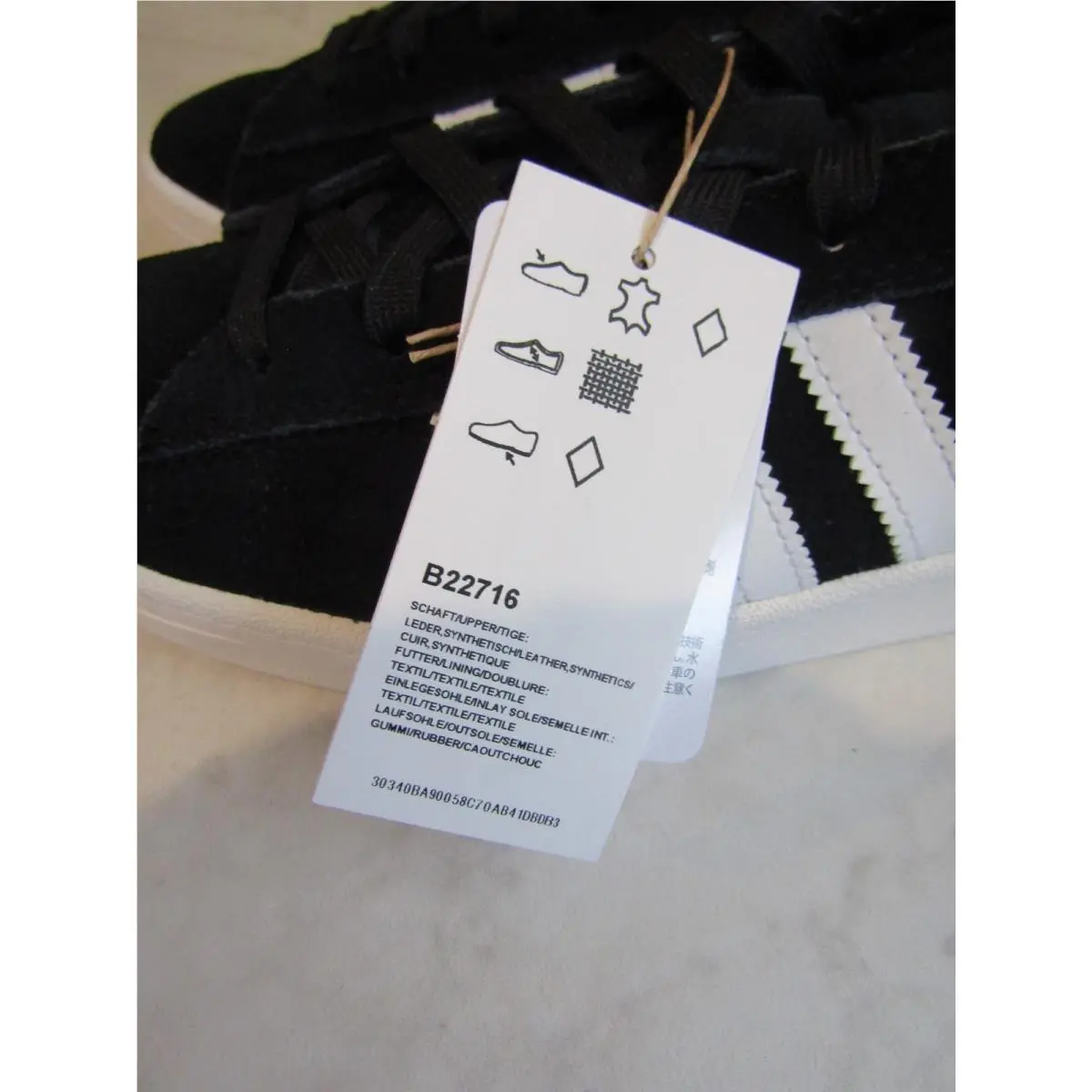Adidas shoes - adidas Campus - Campus - B22716 - Black (UPC: 191040909085) 3