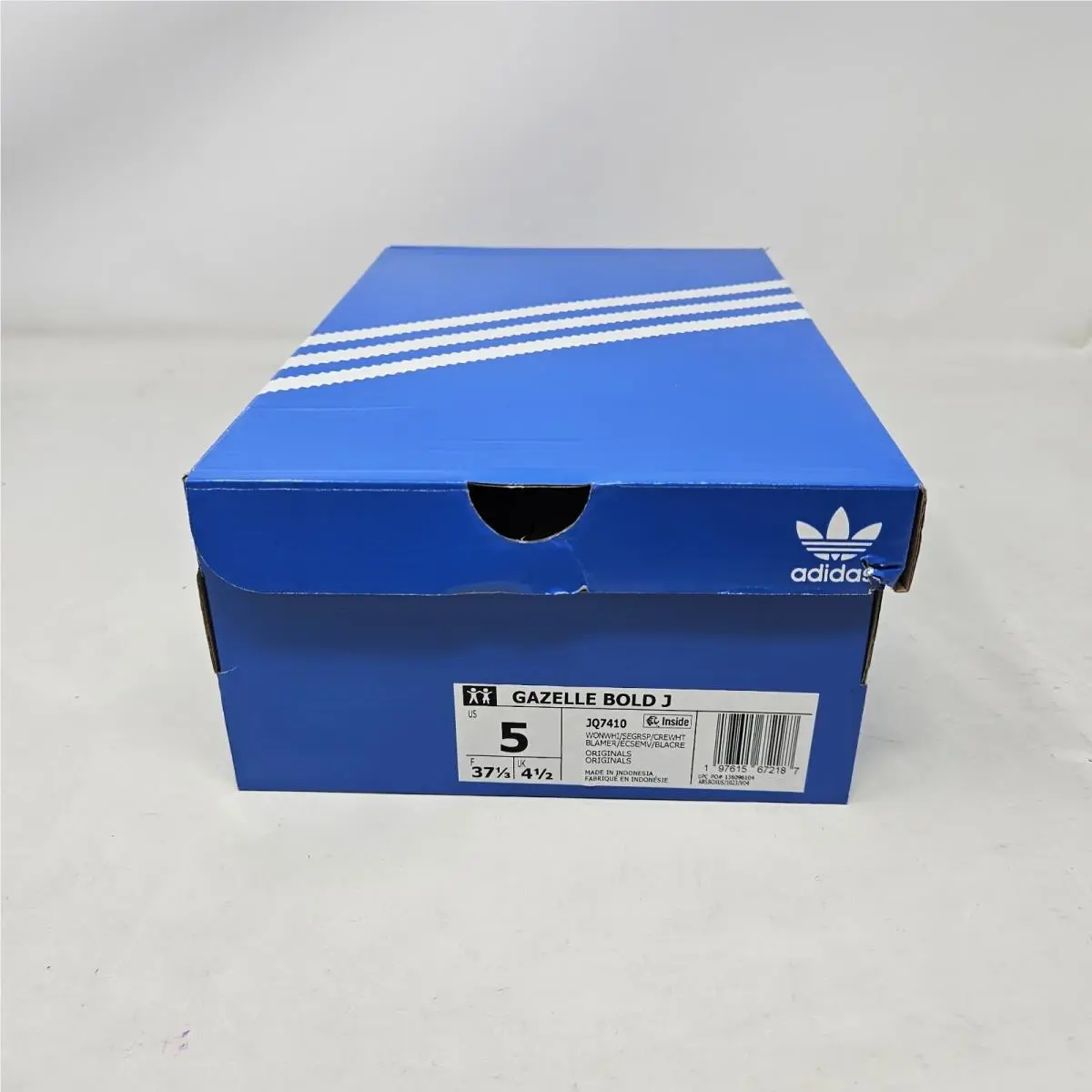 Adidas shoes - adidas Gazelle Bold J - Gazelle Bold - JQ7410 - Wonder White - Spark Green 5