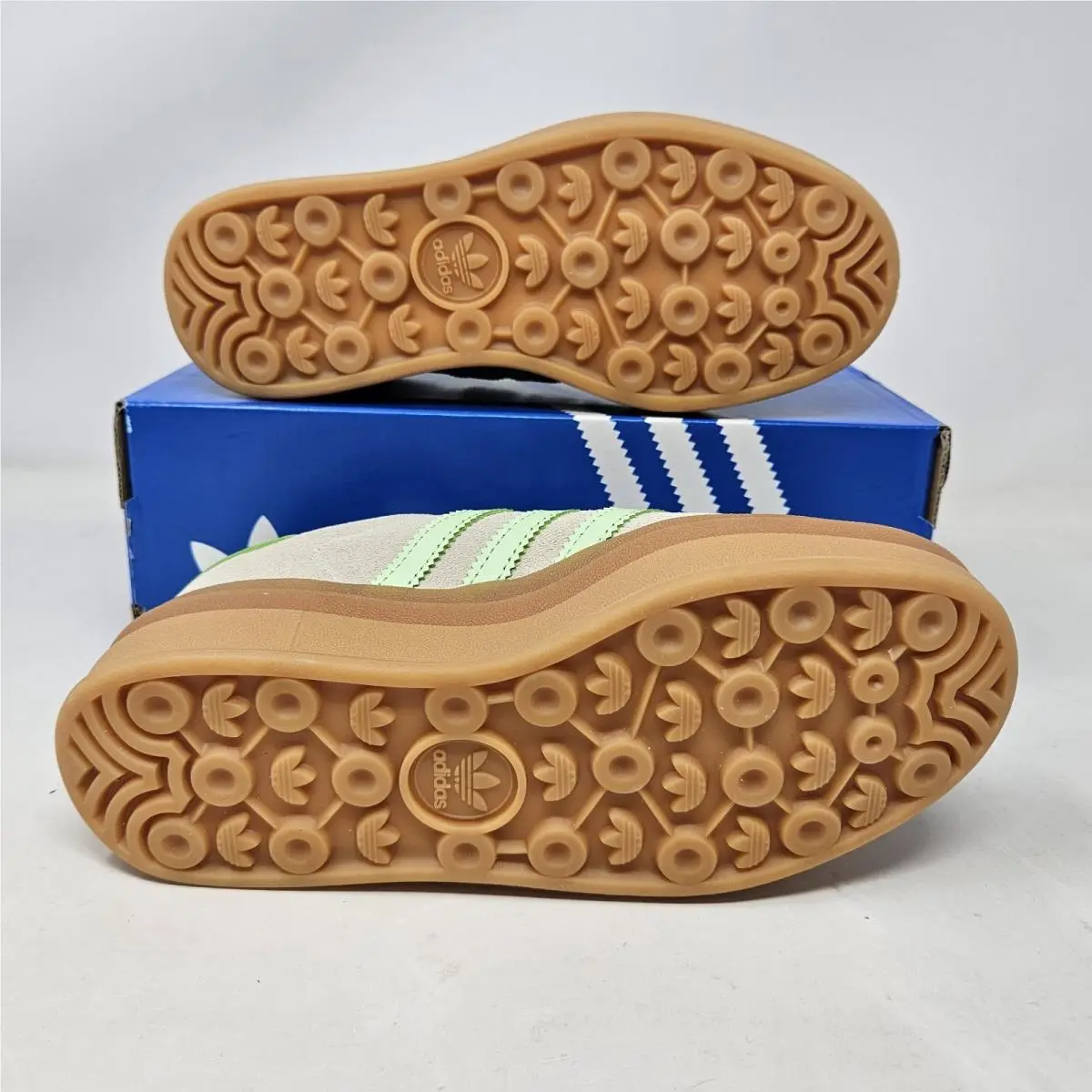 Adidas shoes - adidas Gazelle Bold J - Gazelle Bold - JQ7410 - Wonder White - Spark Green 1