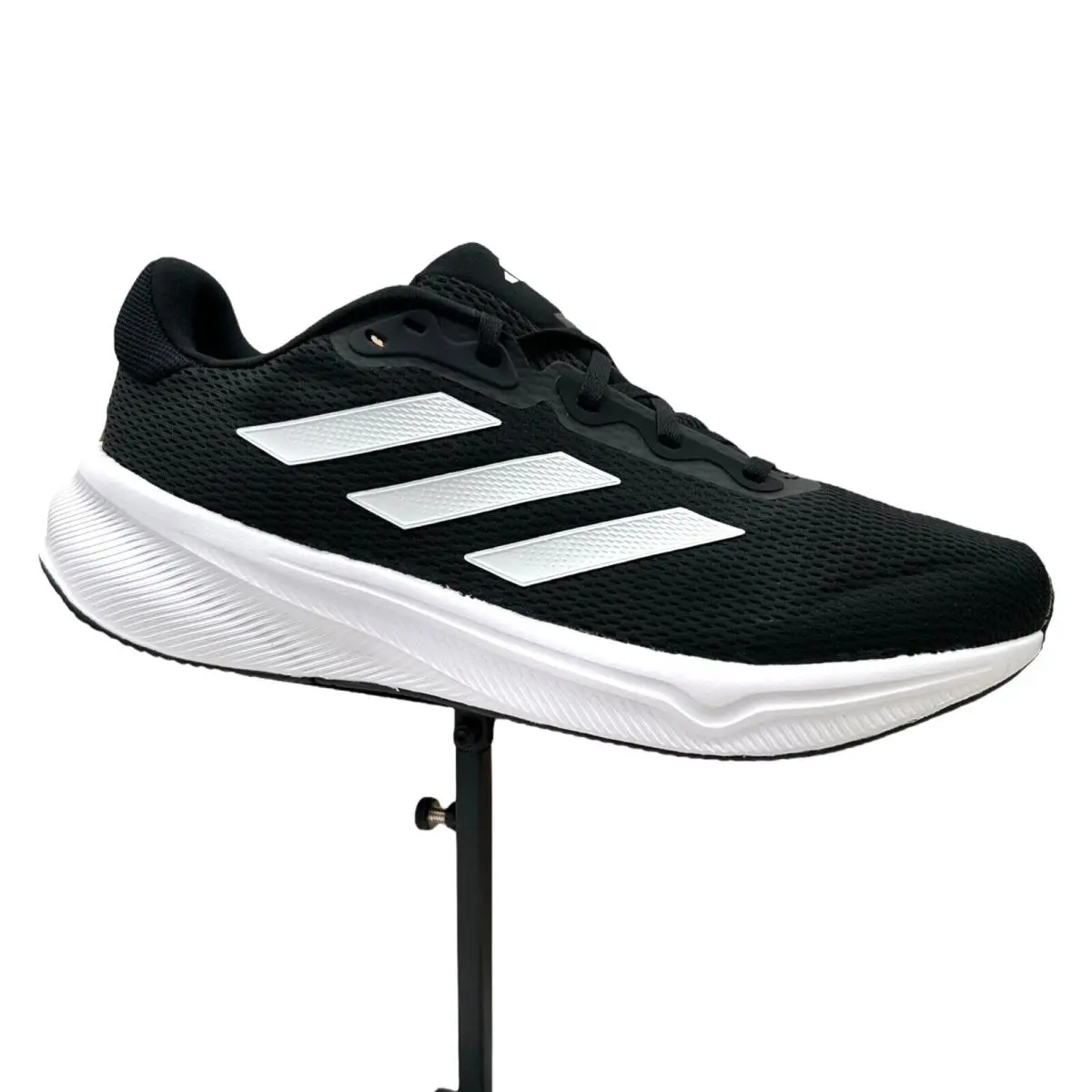 Mens Response Running Shoes Size 10 Black/white Lace up Sneakers IH6007 by Adidas