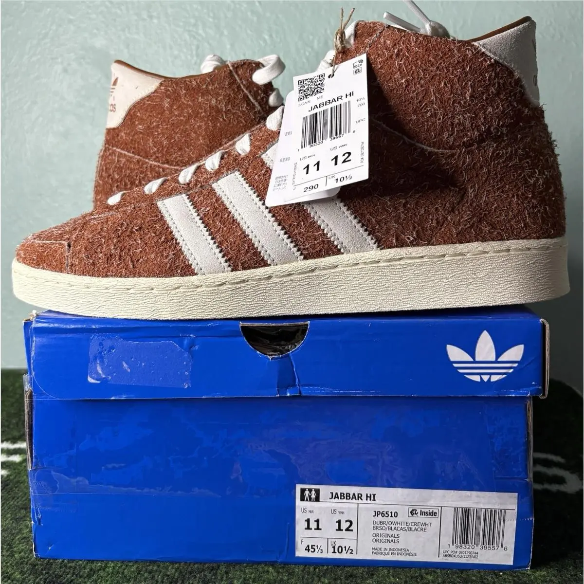 Jabbar Hishoes Dusky Bronze Off White JP6510 Men Size 12 by Adidas