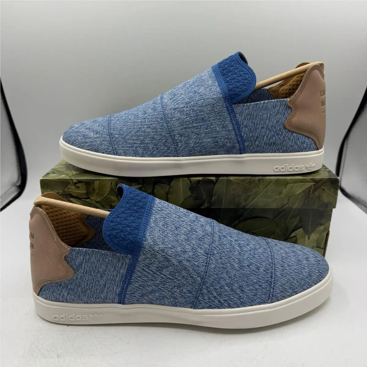 Adidas X Pharrell Williams Vulc Lace Up PW Shoes Mens Sz 13 Blue Sneakers AQ5782