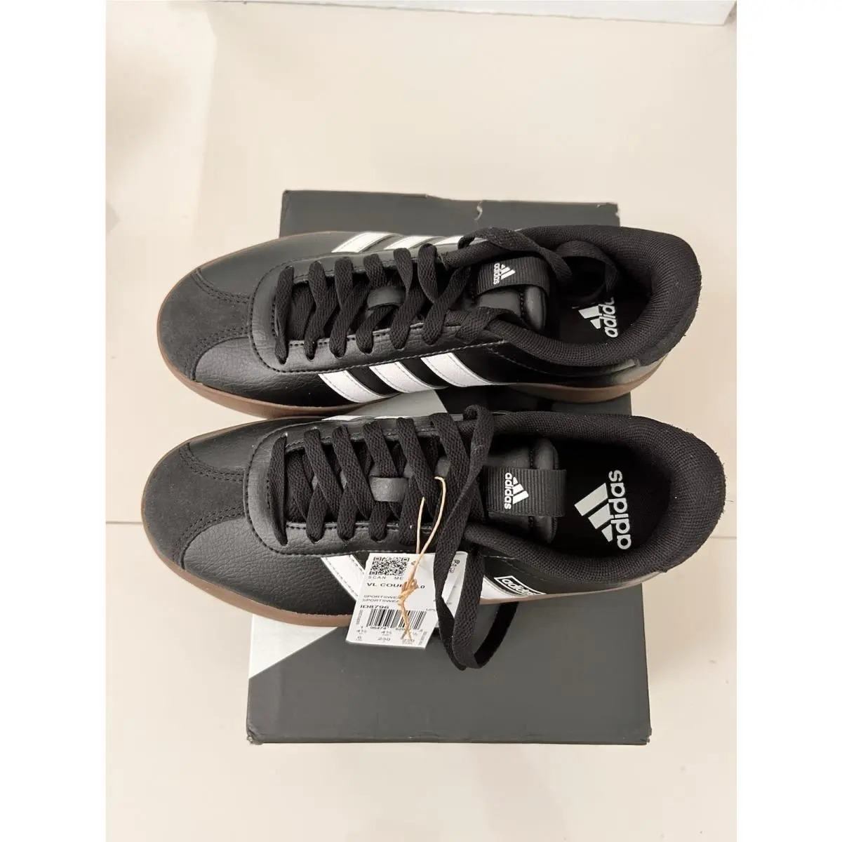 Adidas shoes - adidas Vl Court - Court - ID8796 - Black, Manufacturer: Core Black/Cloud White/Gum 4