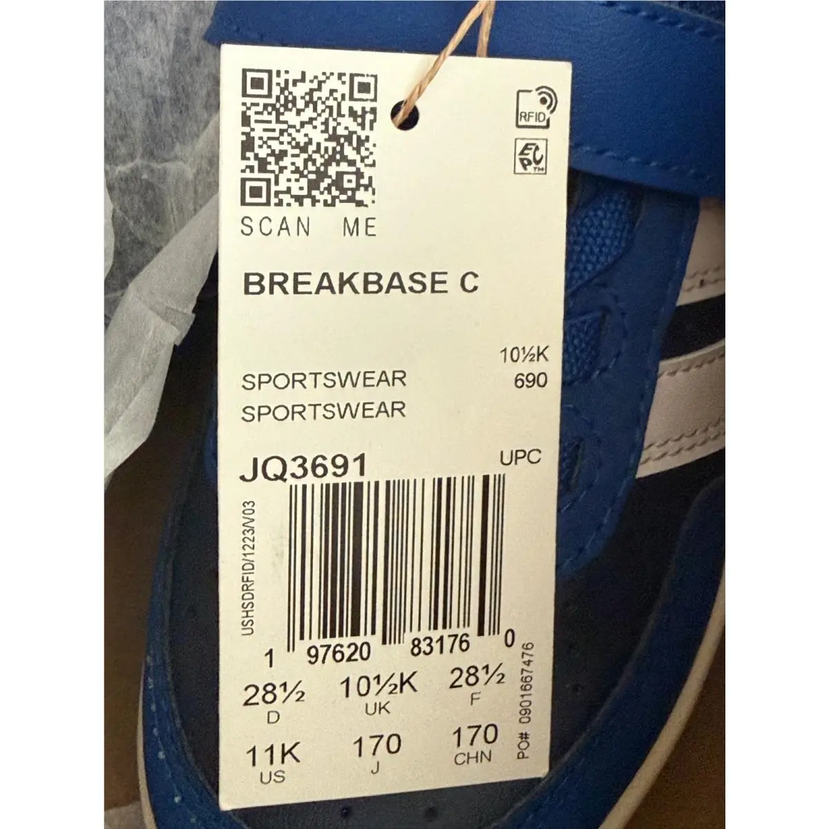 Adidas shoes - adidas Breakbase C - Breakbase - JQ3691 - Collegiate Navy / Dash Grey / Collegiate Royal (UPC: 197620831760) 14