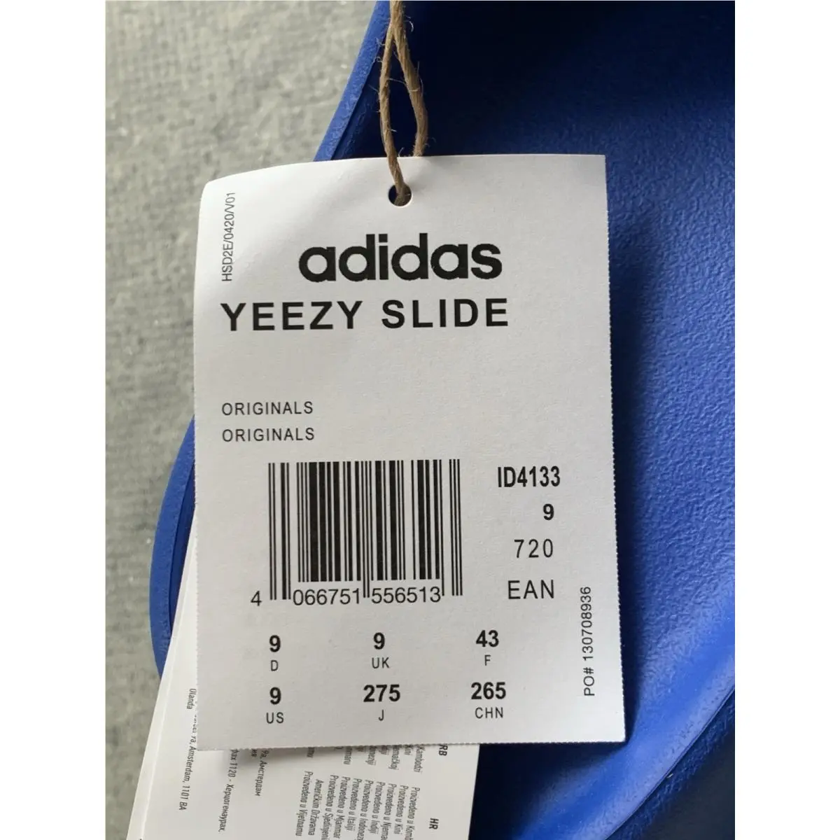 Adidas shoes - adidas Yeezy Slide - Yeezy Slide - ID4133 - Blue 6
