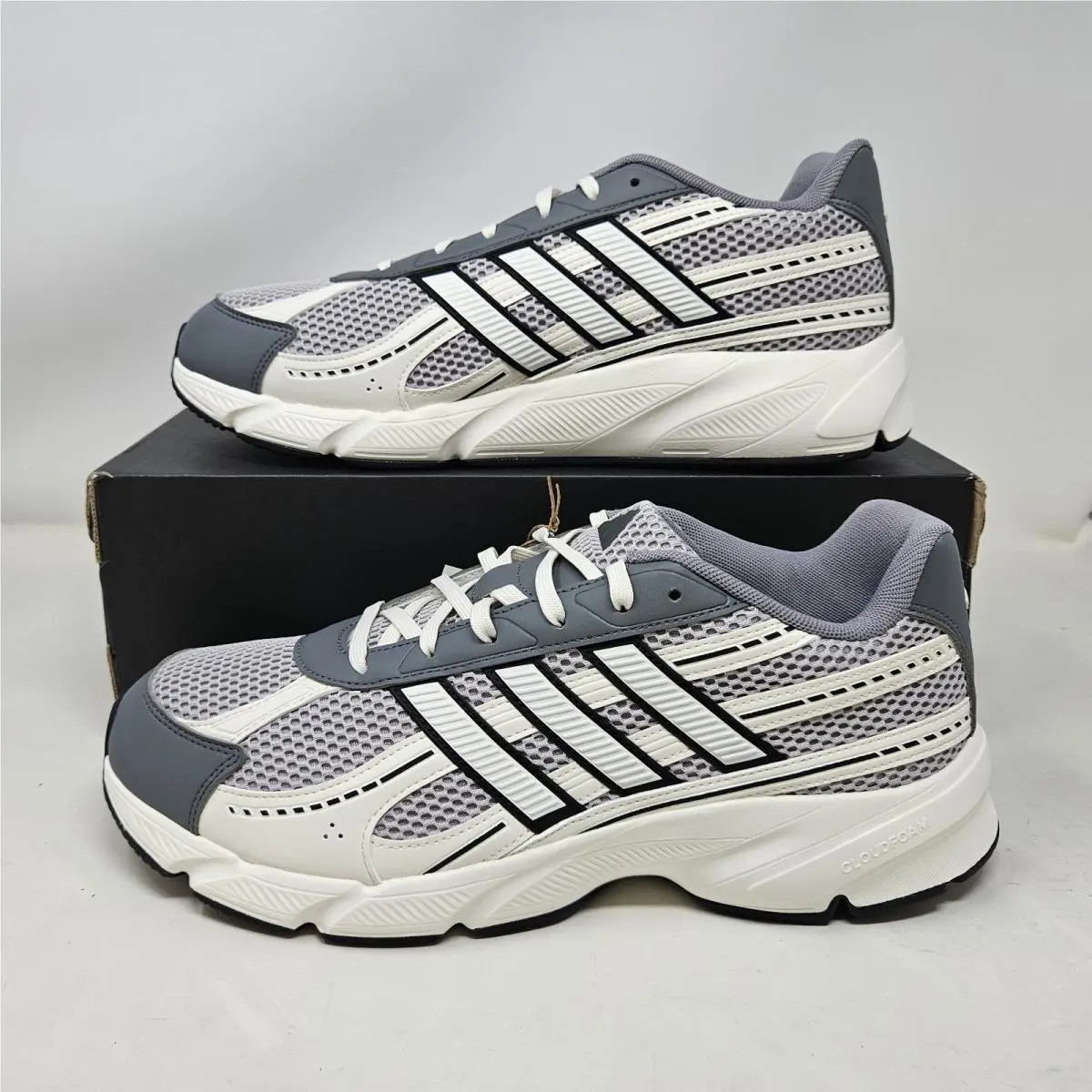 Adidas Technochaos 2000 Grey White Comfy Athletic Shoes / HQ7287 / Men`s Size 12