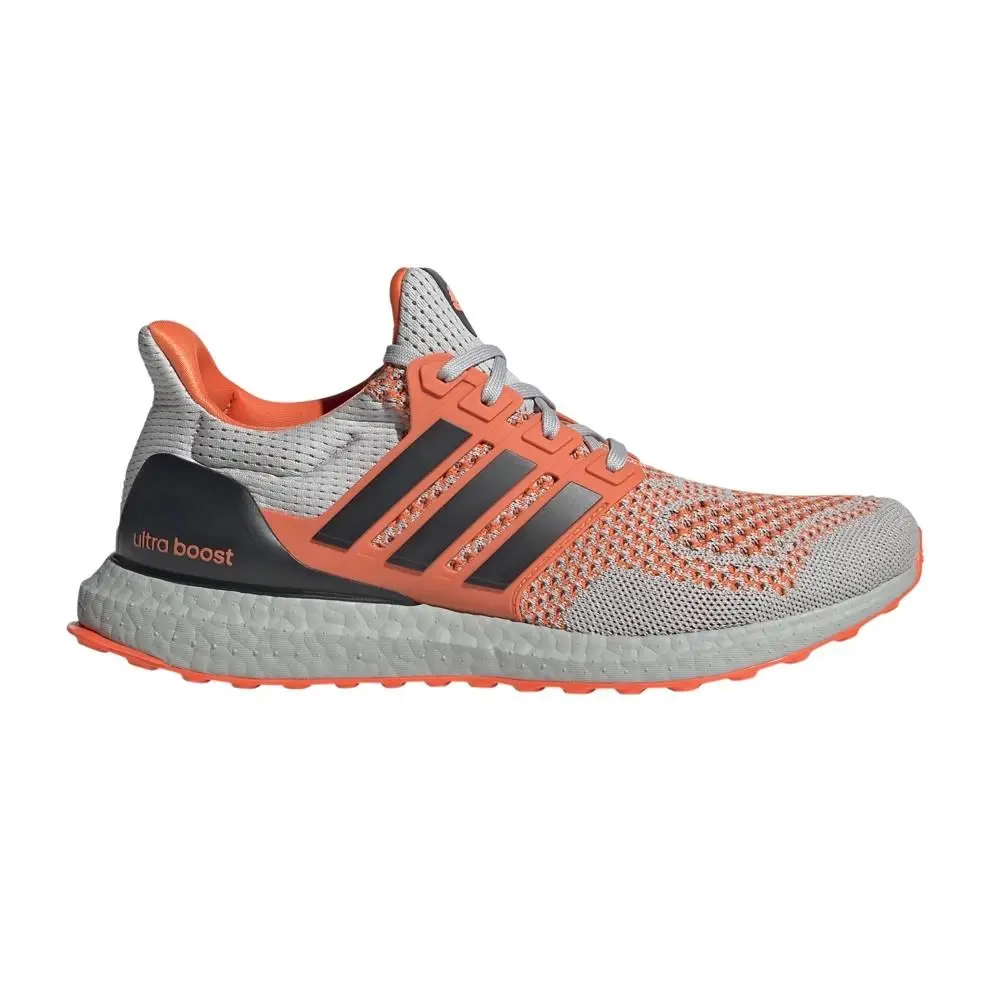 Adidas Mens Size 9 Ultraboost 1.0 Shoes Impact Orange Grey JR3369 Nby