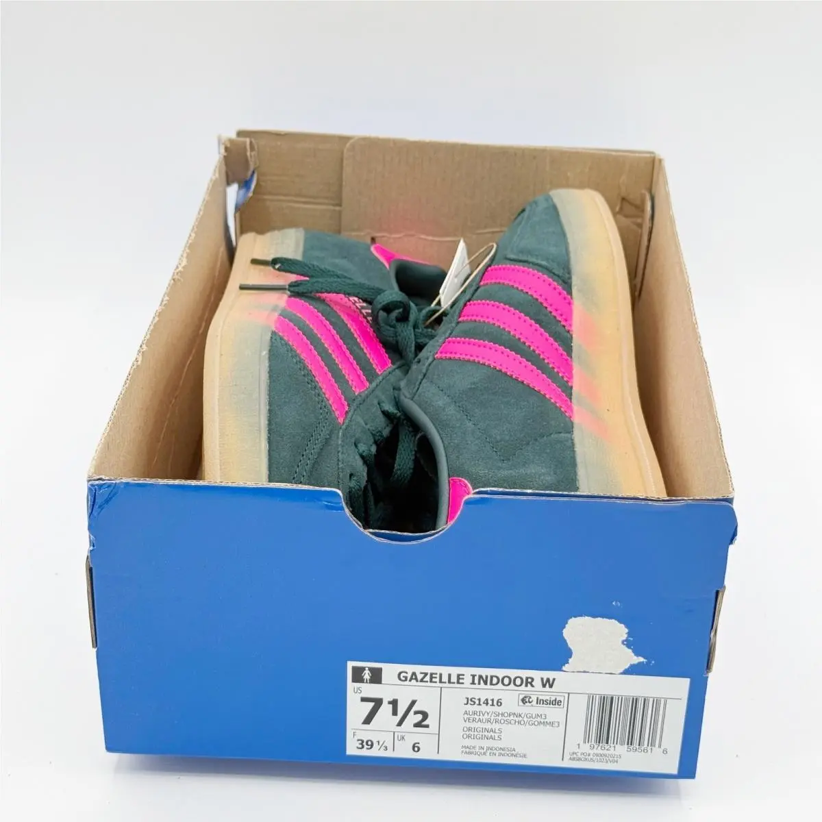 Adidas shoes - adidas Gazelle Indoor - Gazelle Indoor - JS1416 - Green (UPC: 197615707018) 0