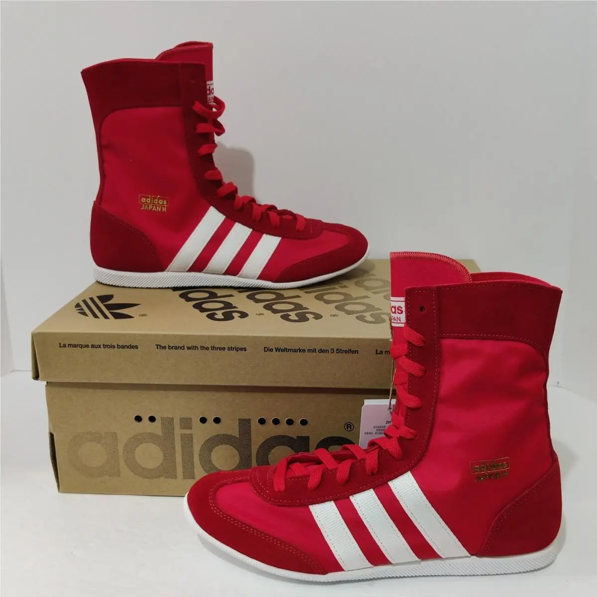 Women`s Size 5.5 - Adidas Japan High Red White JR8121