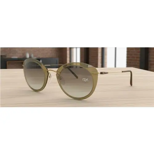 Silhouette Sunglasses Ultra Light Weight / Brown Cat Eye Rx-able 8161