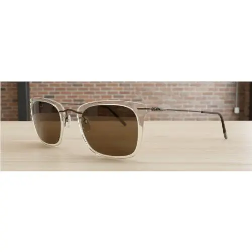 Ultra Light Silhouette Sunglasses Clear Brown Rx-able 8696 6040