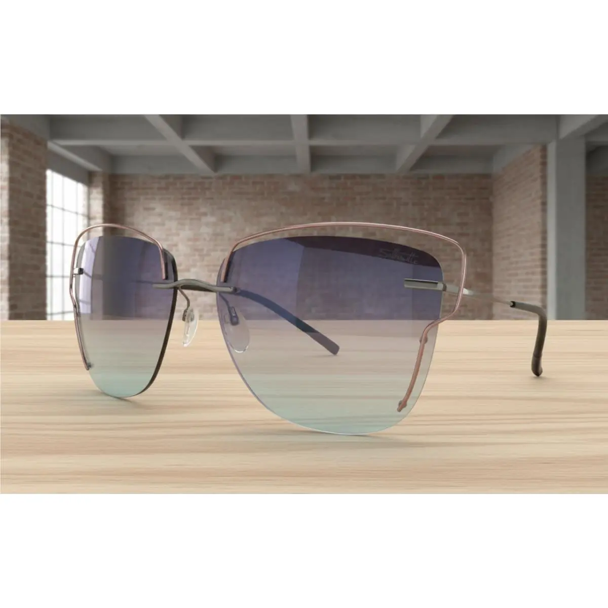 Silhouette Rimless Sunglasses Ultra Light / Extra Large 59-17-140 8162
