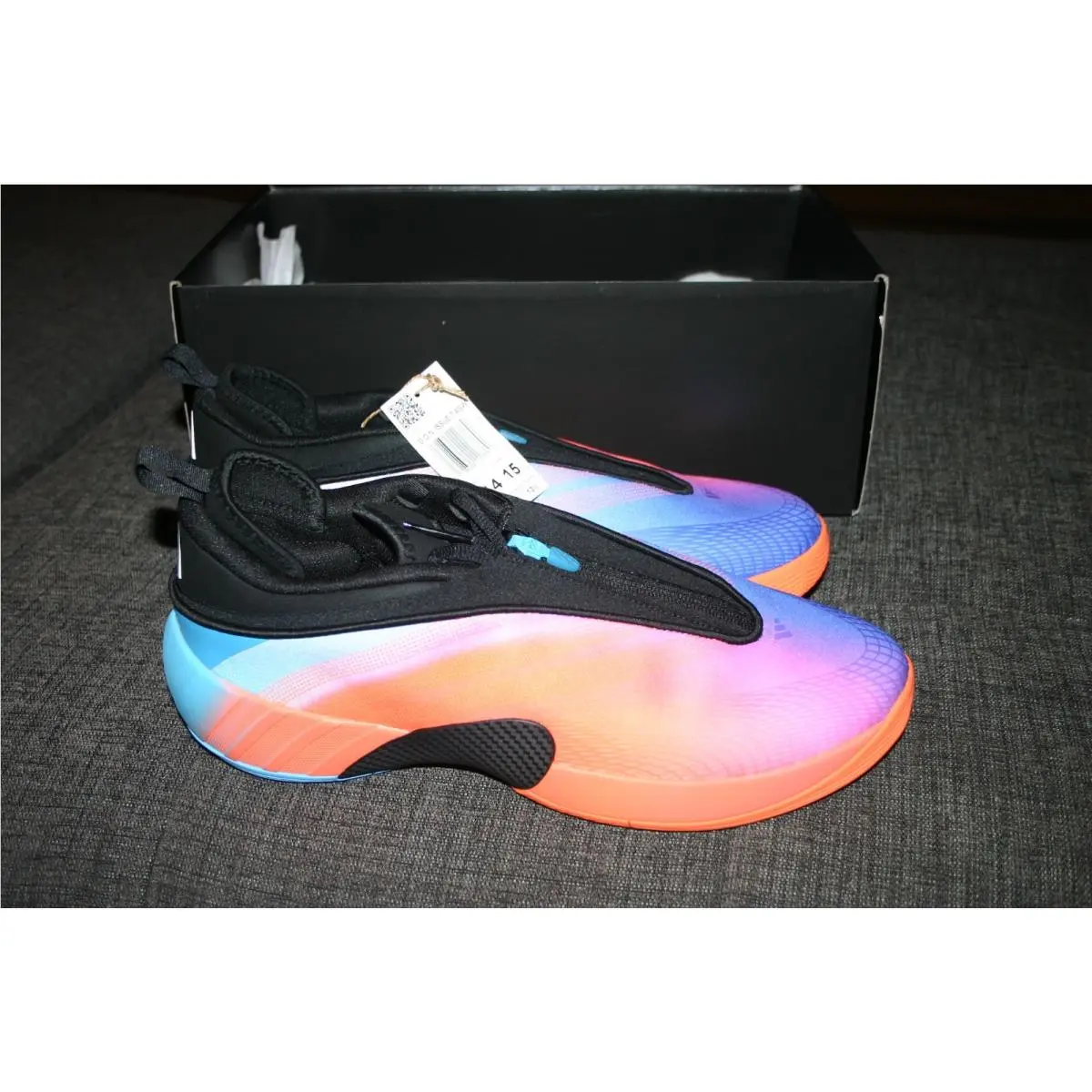 Adidas shoes - D.O.N. ISSUE #7 ALL-STAR - ISSUE - KJ8989 - Core Black/Lucid Orange/Silver Metallic 1
