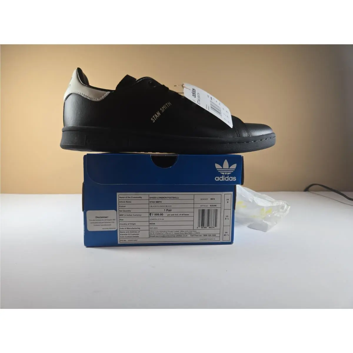 Adidas shoes - adidas Stan Smith - Stan Smith - Iu9396 - Black 5