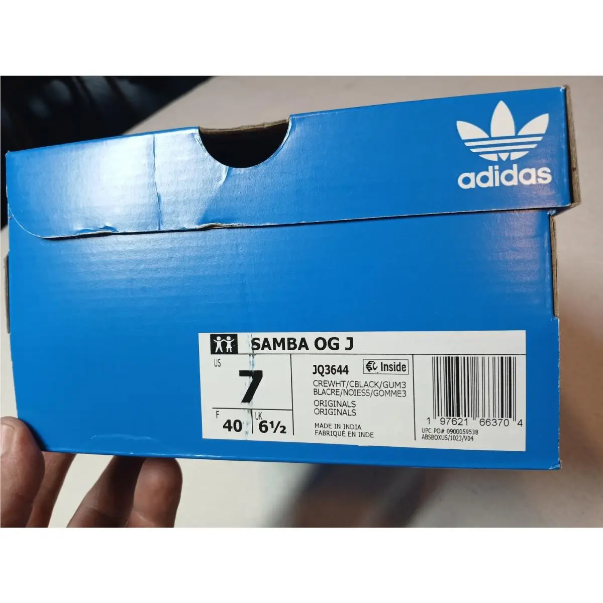 Adidas shoes - Samba OG Cream White Core Black Gum - JQ3644 - White 7