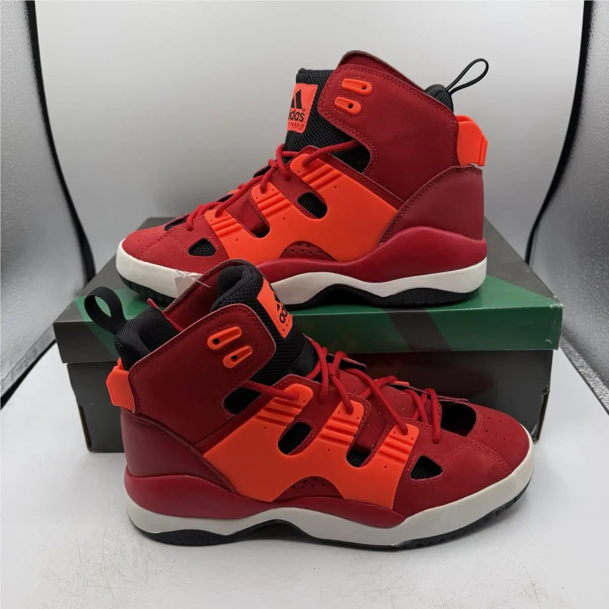 Adidas Eqt Basketball Shoes Mens Sz 9.5 Red/white Sneakers M25268