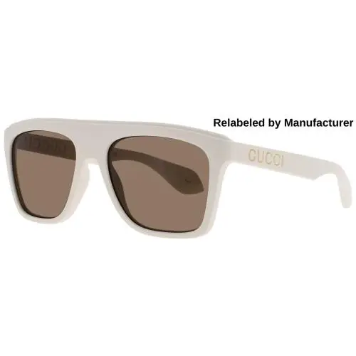 GG1570S-003-RELABELED Sunglasses Sun Glasses 003 White 57mm by Gucci
