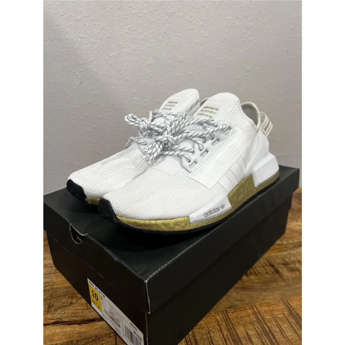 Size 10 - Adidas NMD_R1 V2 Gold Boost W