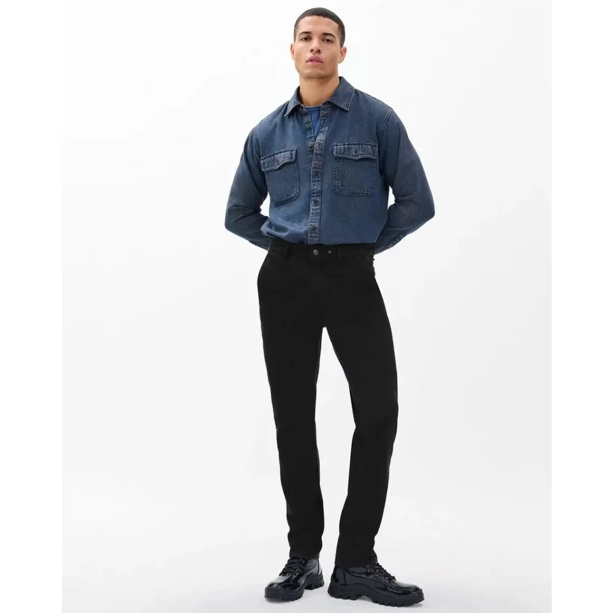Rag Bone Fit 3 Stretch Twill Men`s Chino In Jet Black Size: 33