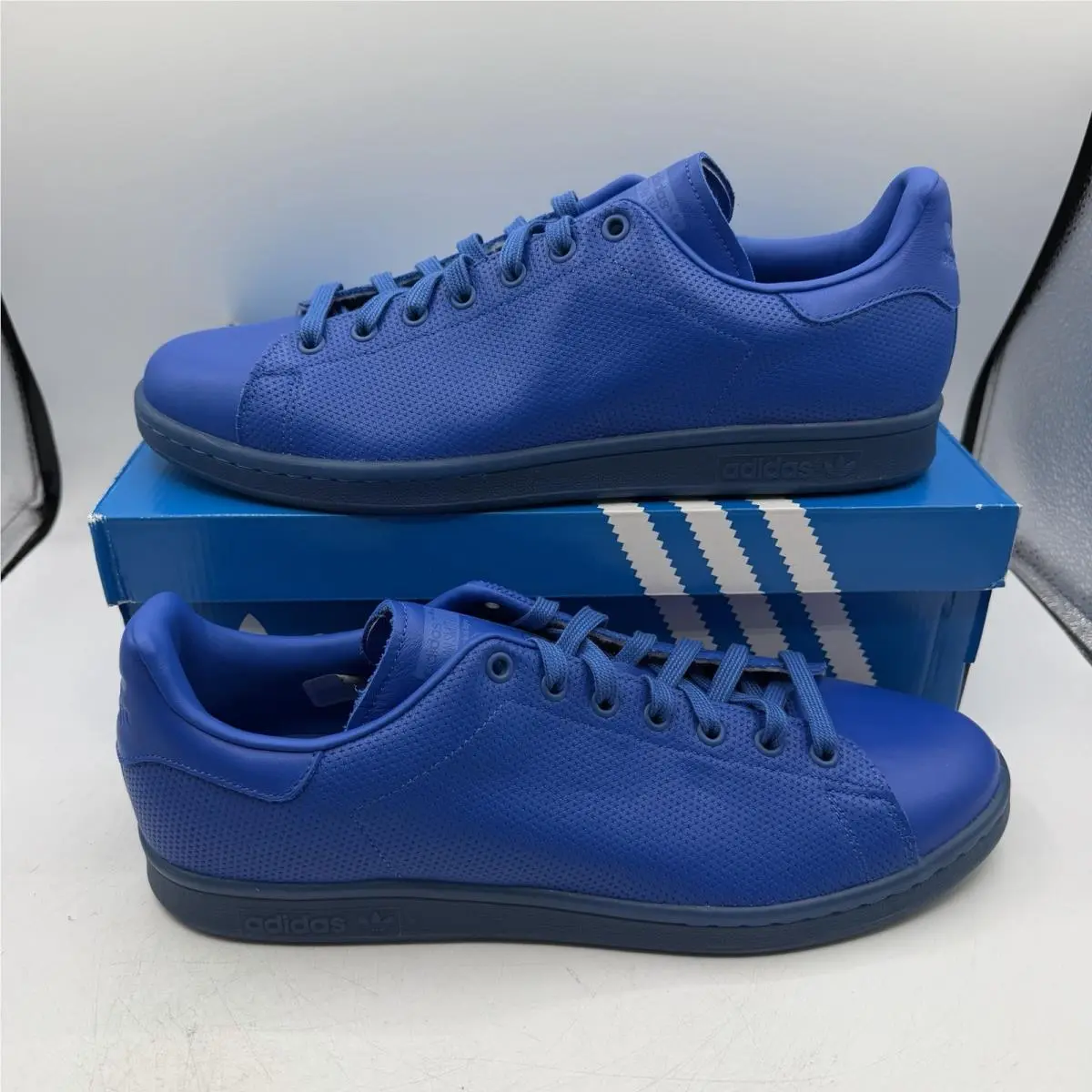 Adidas Stan Smith Adicolor Shoes Men`s Size 8 Blue Sneakers Originals S80246