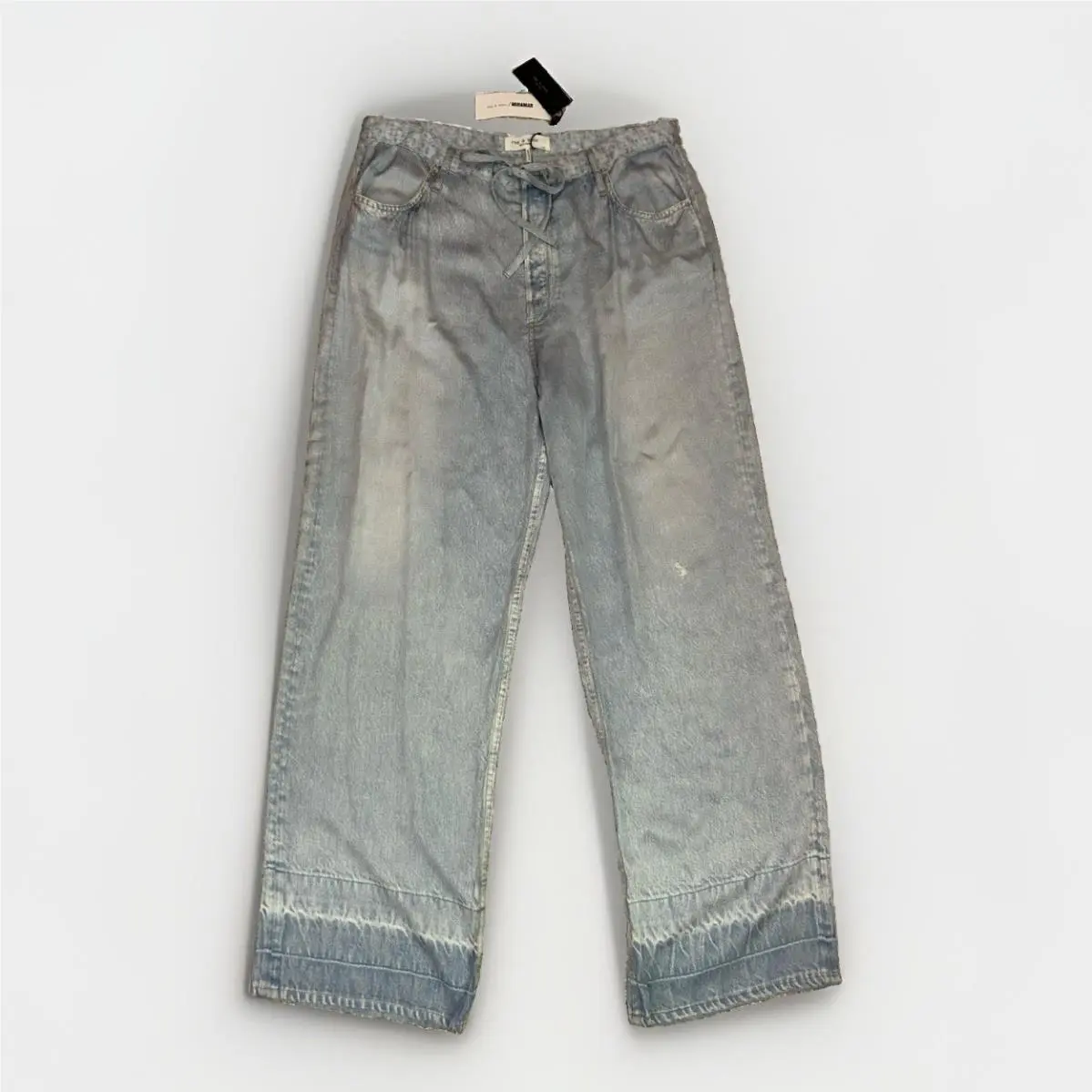 Rag Bone Zoe Miramar Slink Lounge Pants Women`s L Light Blue Soft Wide Leg by Rag & Bone