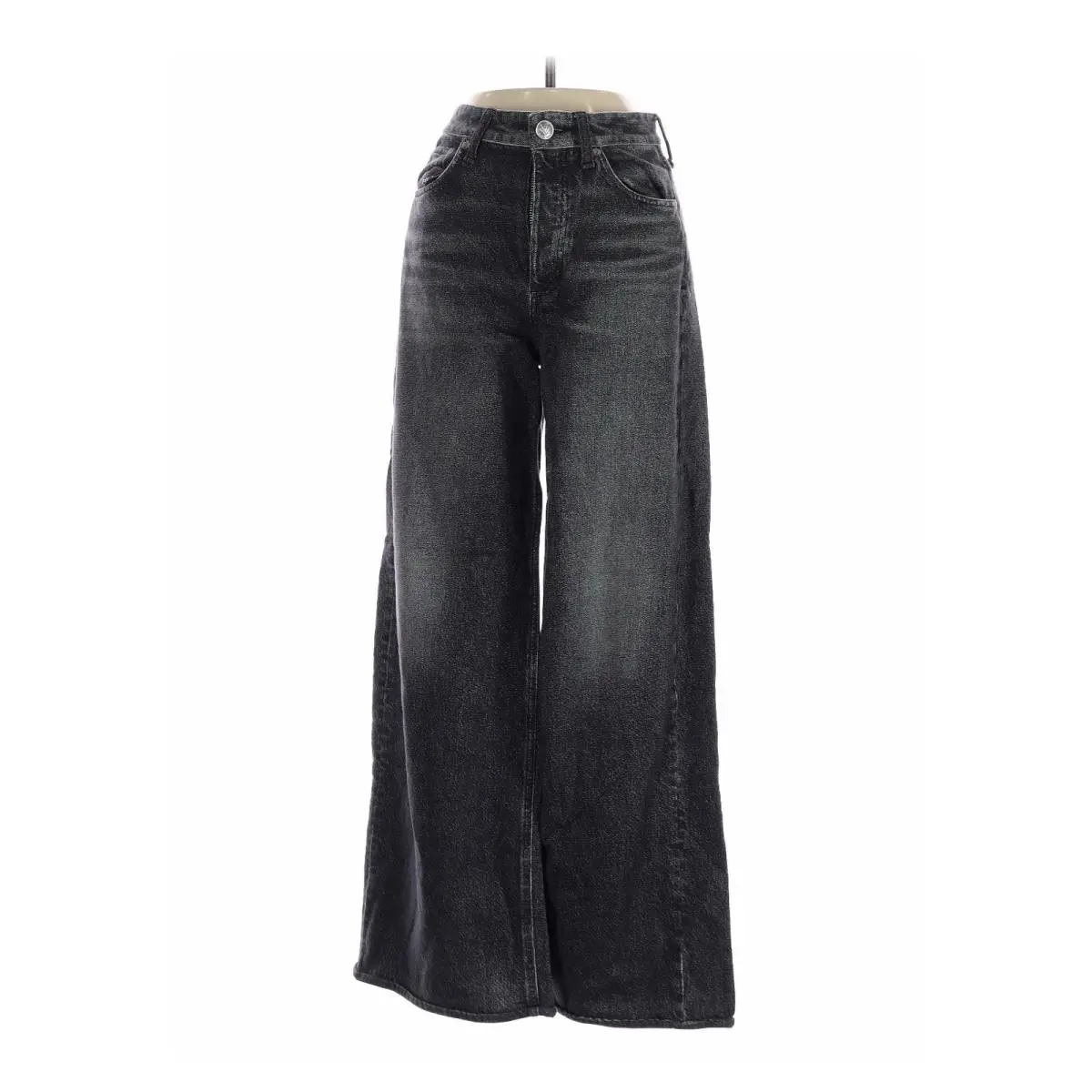 Rag Bone Serena High-rise Ultra Stretch Full Length Jeans Washed Black 23 by Rag & Bone