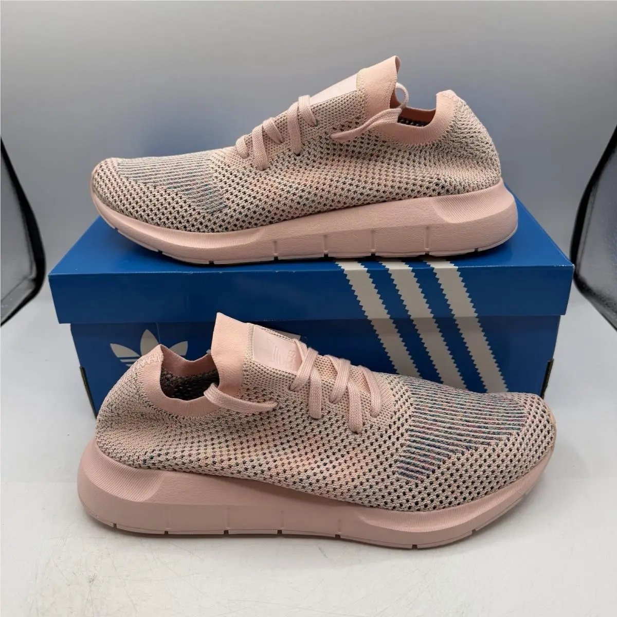Adidas Swift Run PK Prime Knit Shoes Womens Size 10 Icey Pink Sneakers CG4134