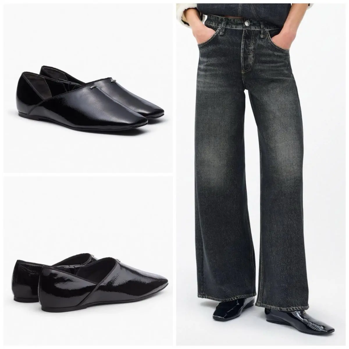 Rag Bone Rag Bone Sadie Flat In Black Size:36 US 6