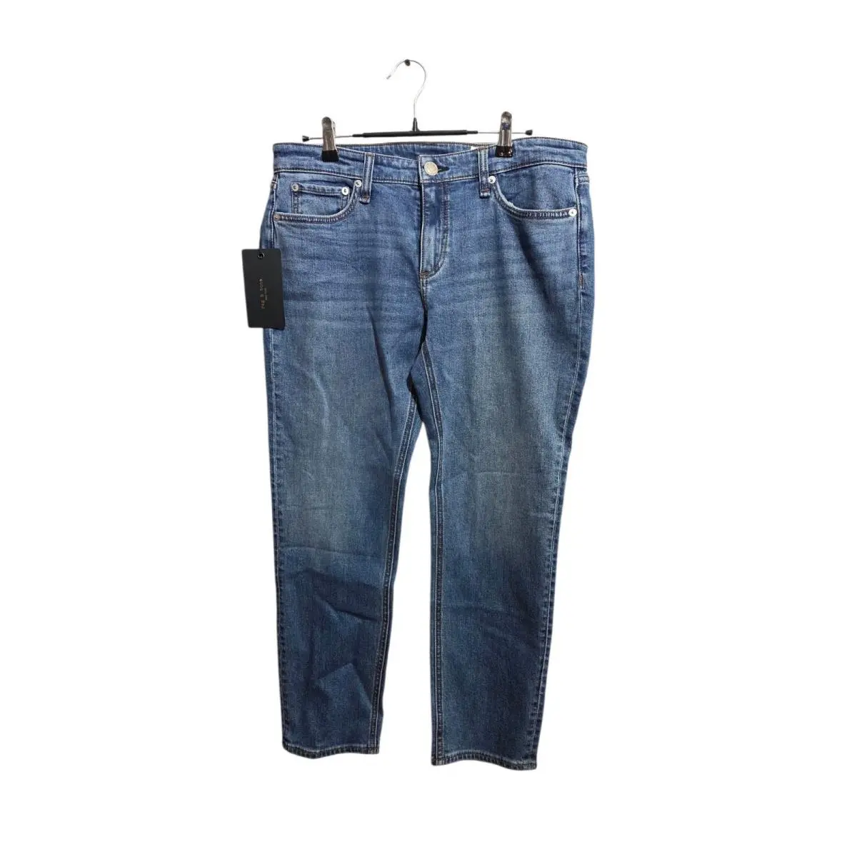 Rag Bone Women`s The Dre Blue Size 28 Low Rise Boyfriend Ankle Slim Leg Jeans by Rag & Bone