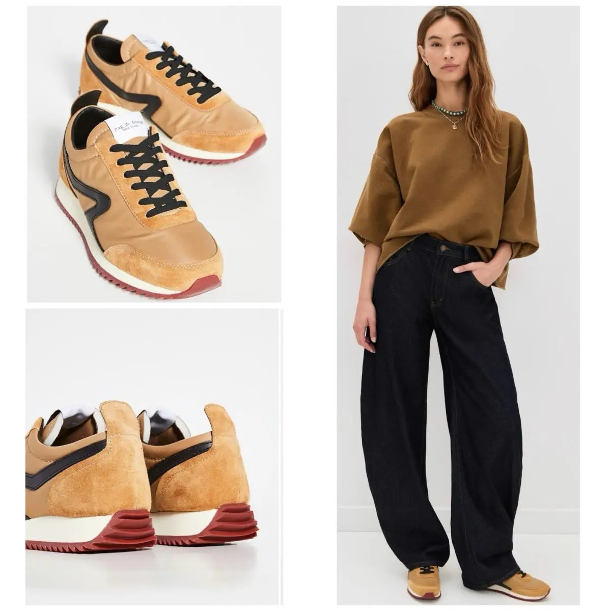 Rag Bone Retro Runner Sneaker In Mustard Size:38 US 8