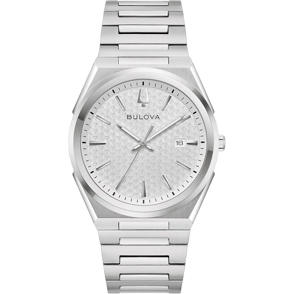 Men`s Dress Classic Quartz Two Tone Stainless Stee Watch - 96B481 by Bulova