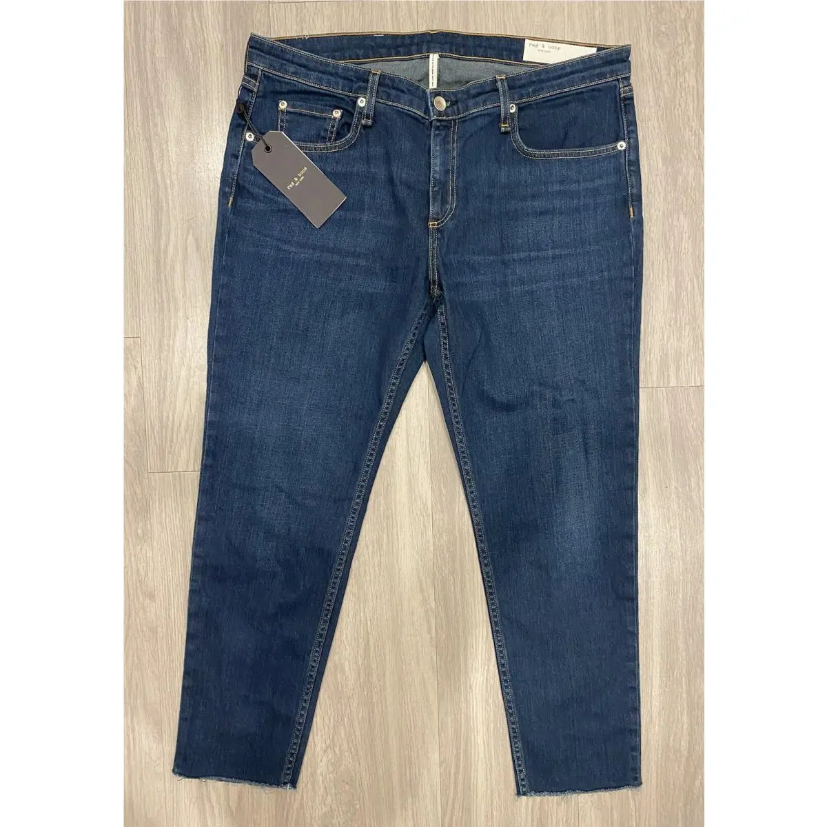 Rag Bone Dre Low Rise Slim Boyfriend Jean in Blue Size 32