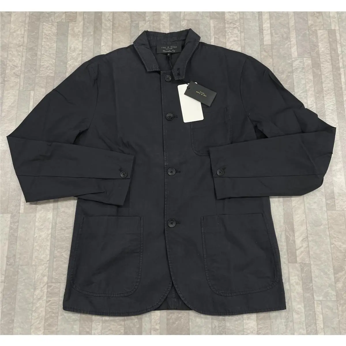 Rag Bone Peached Cotton Prospect Cardigan In Black Size: X- Small