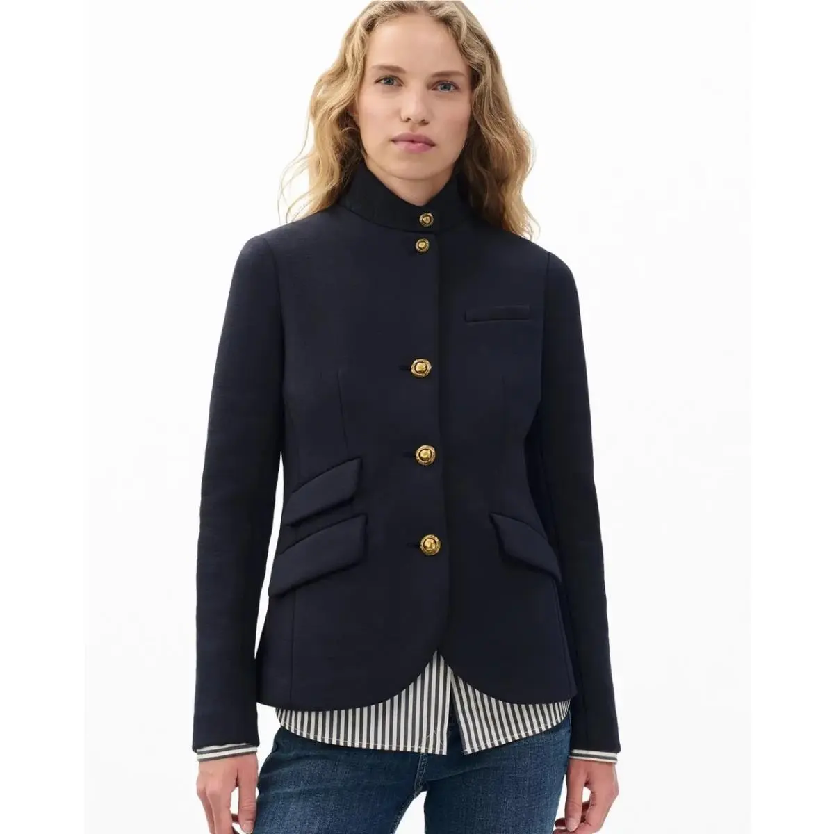 Rag Bone Slade Textured Knit Blazer Jacket Size 6 Salute 9G601 by Rag & Bone