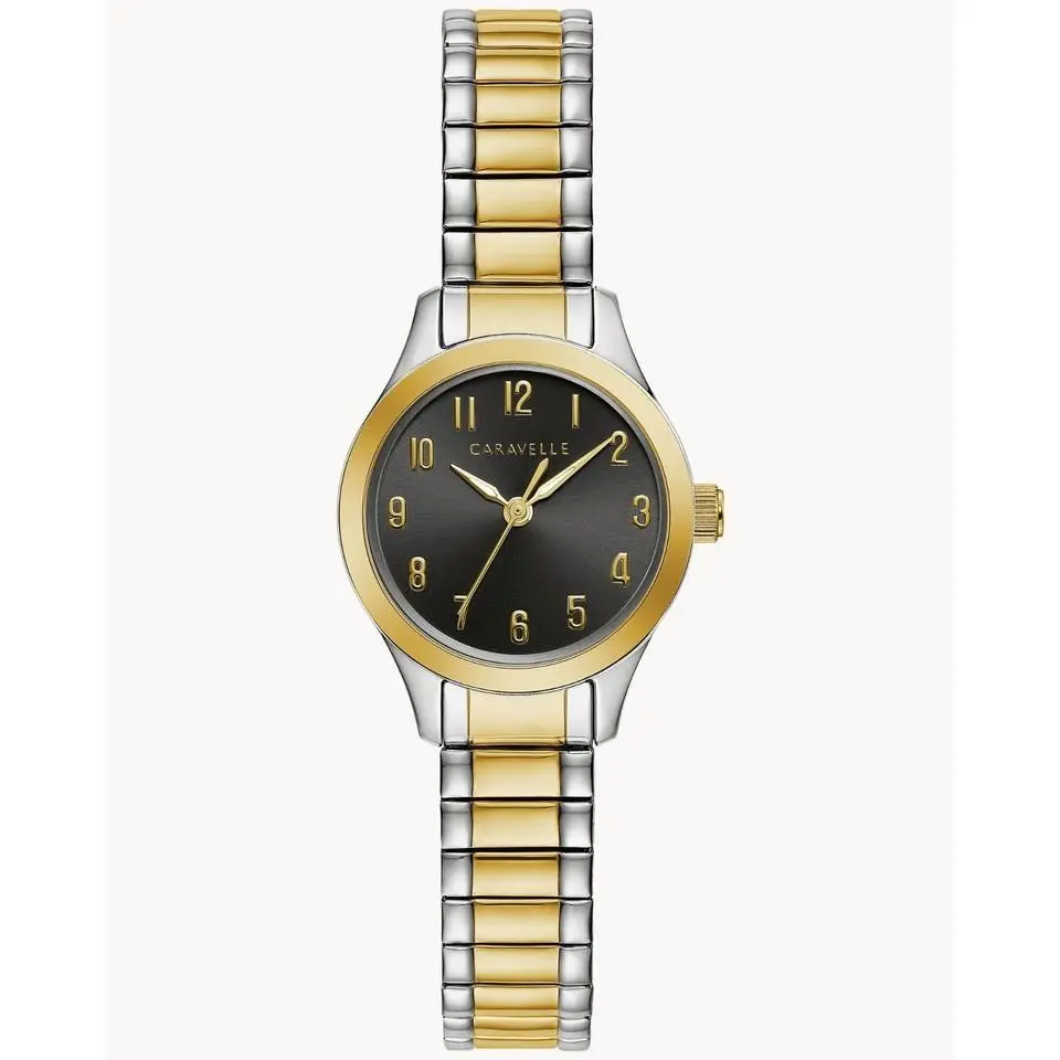 Caravelle  Women`s Two-tone Watch 45L185 Stretch Expansion by Bulova