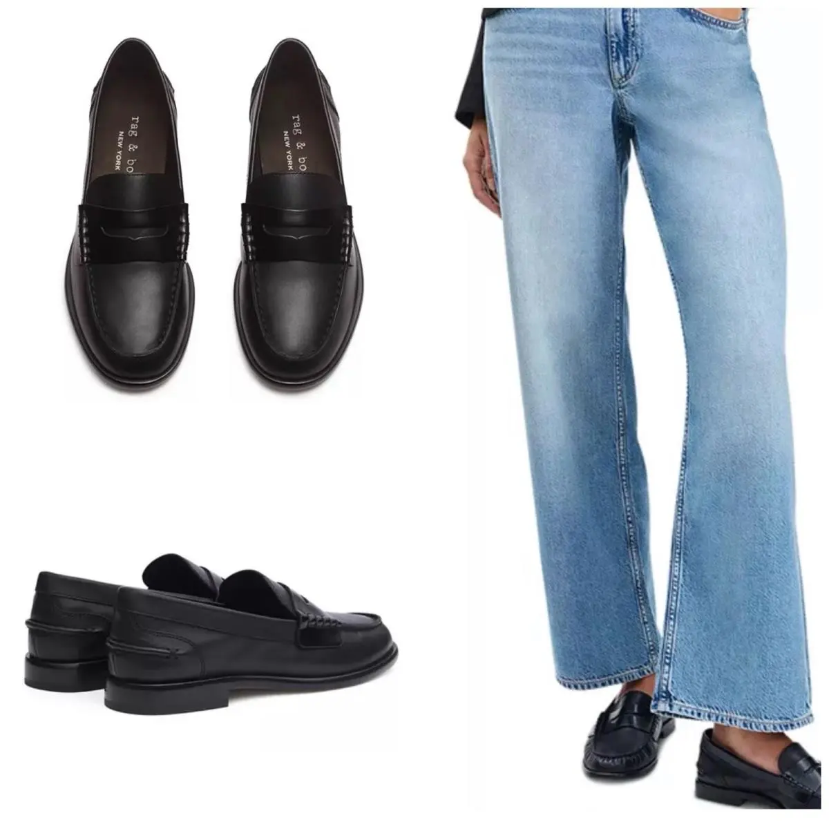 Rag Bone Carter Loafer Shoes In Black Size: 38 US 8