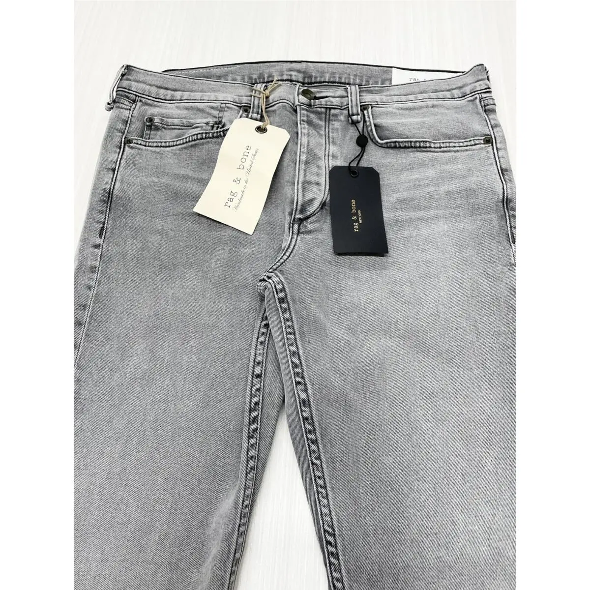 Rag Bone “broderick” Fit 1 Extra Slim Jeans Size 34 Button-fly by Rag & Bone