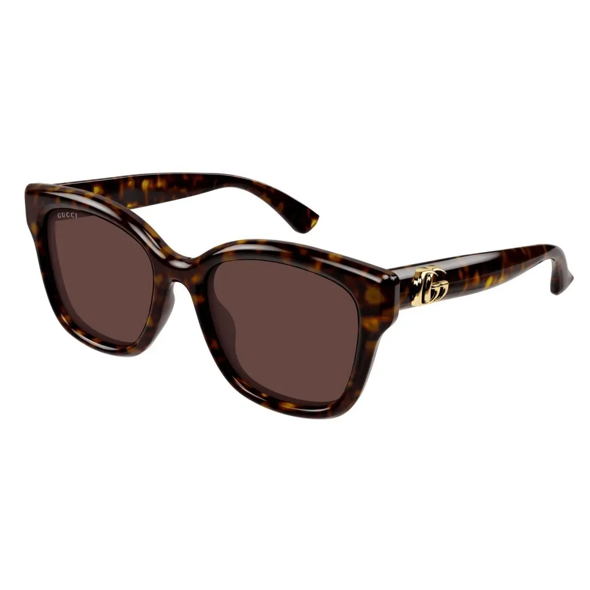 Gucci GG1830SK 002 Havana Brown 55 mm Rectangular Squared Women`s Sunglasses