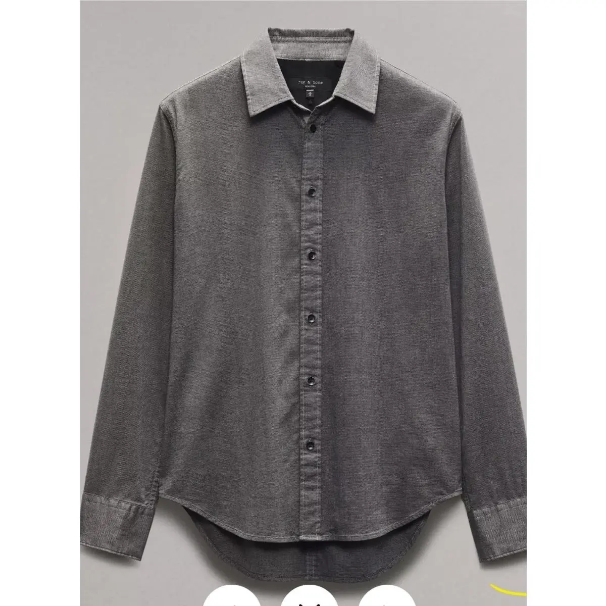Rag Bone Mens Tomlin Stretch Dobby Button Up Shirt Size Medium